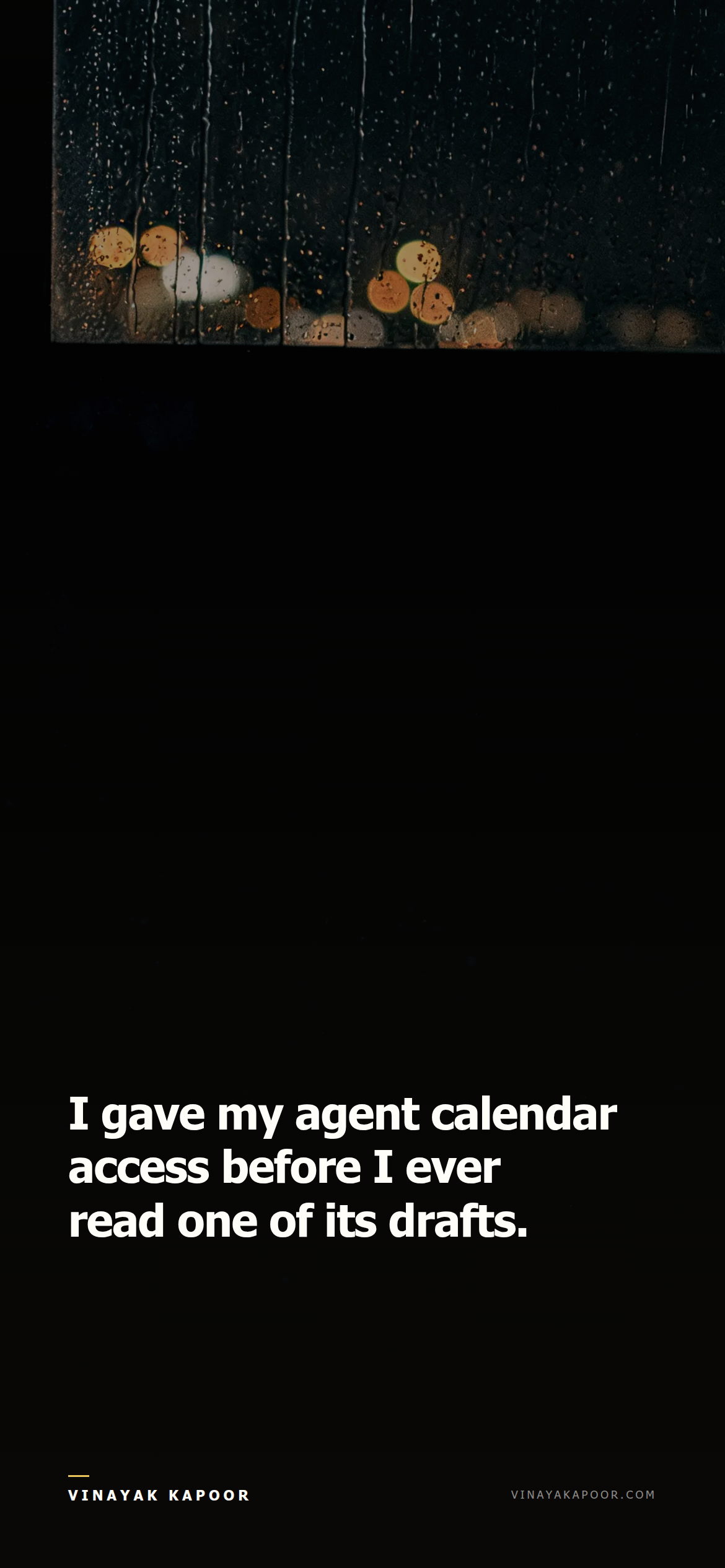 I gave my agent calendar access before I ever read one of its drafts.